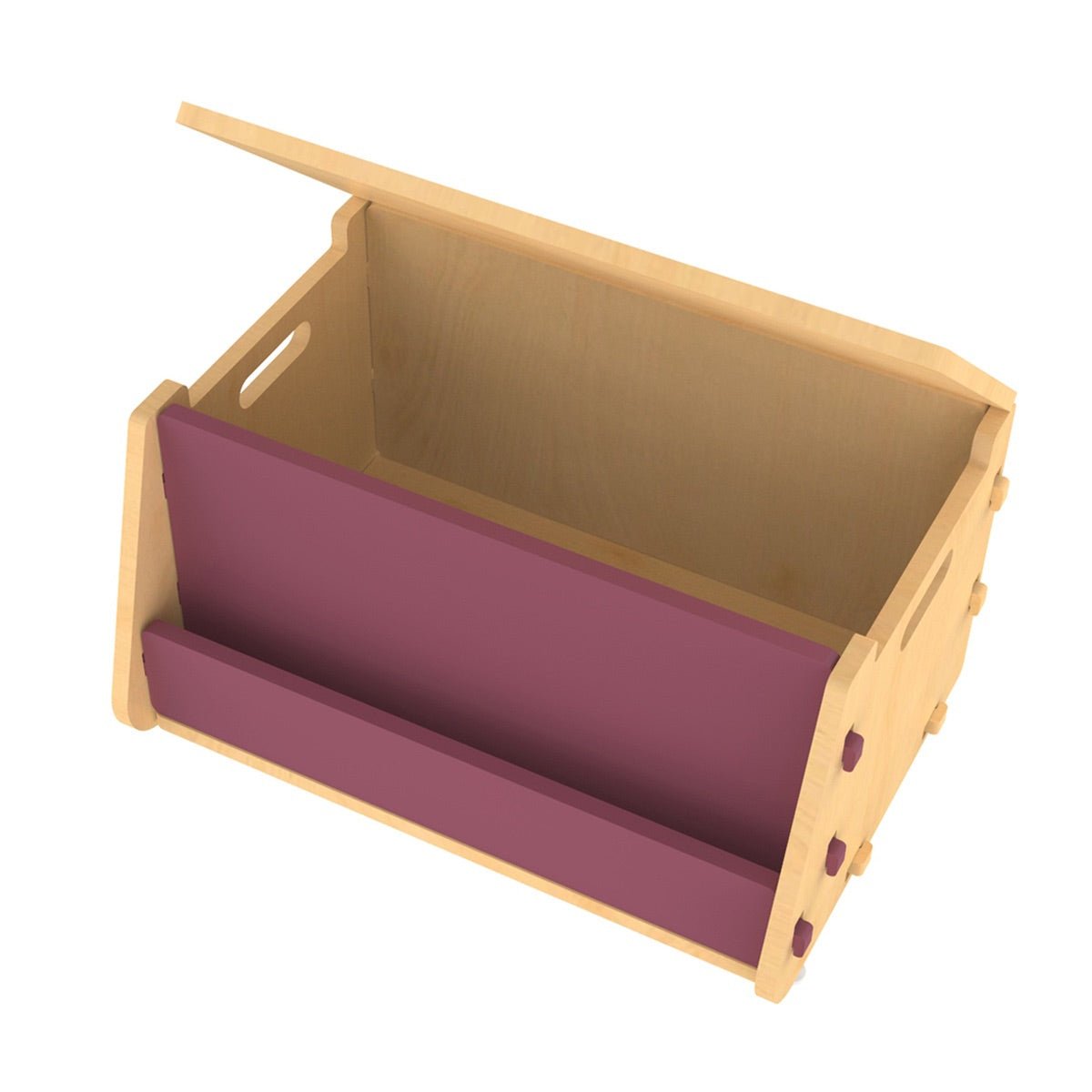 Aqua Plum | Wooden Toy Chest
