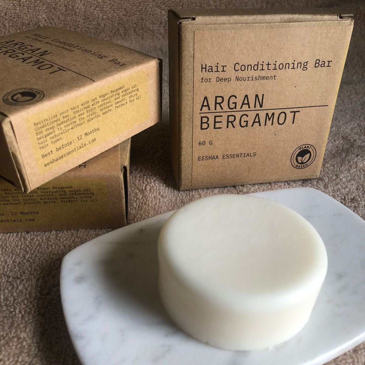 Argan-Bergamot Hair Conditioner Bar For Deep Nourishment