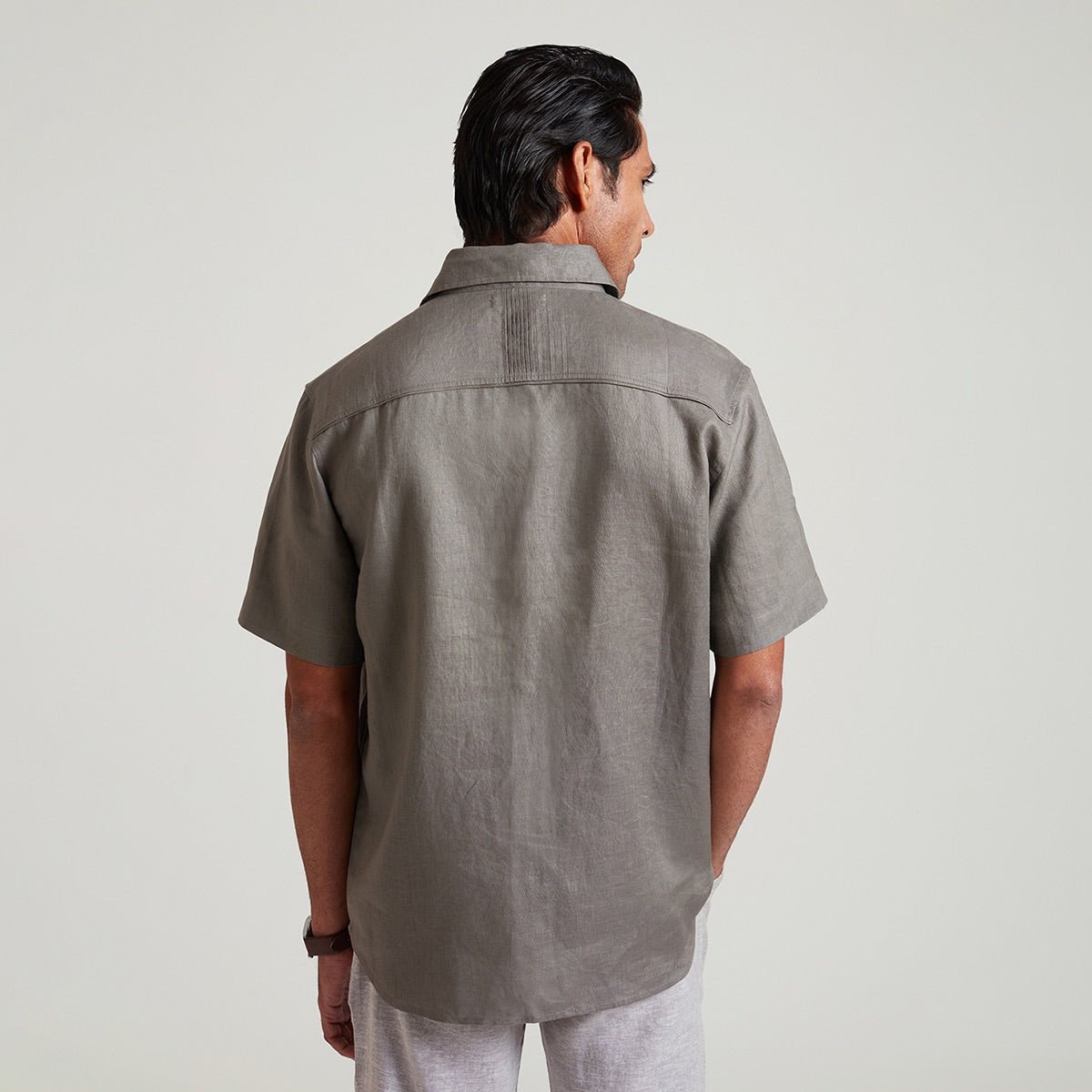 Arthur Organic Linen Half Sleeve Shirt