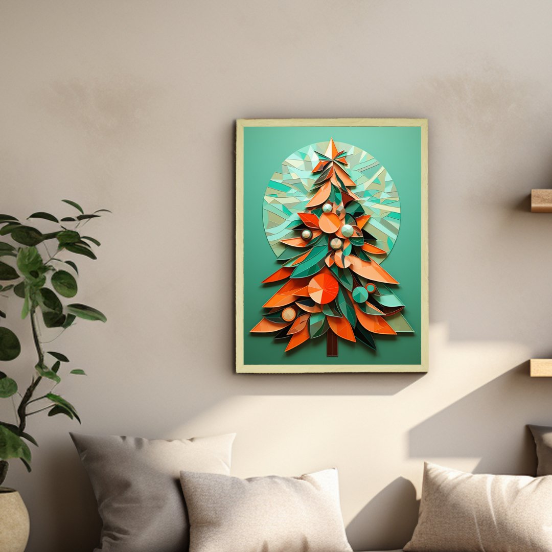 Dazzle Your Holiday: Premium Sowpeace Xmas Canvas Prints – Handcrafted Indian-Inspired Art for Elegant Festive Decor