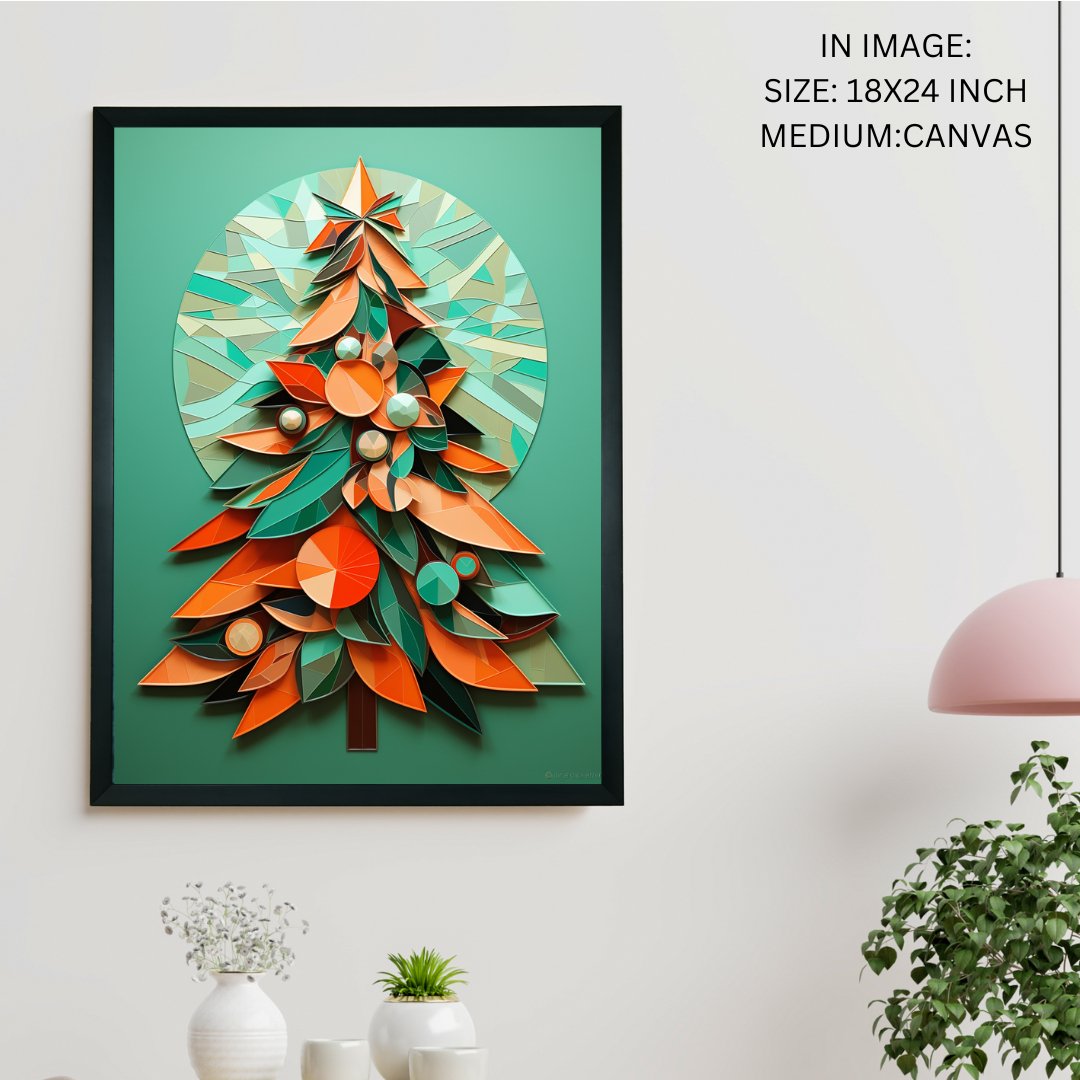 Dazzle Your Holiday: Premium Sowpeace Xmas Canvas Prints – Handcrafted Indian-Inspired Art for Elegant Festive Decor