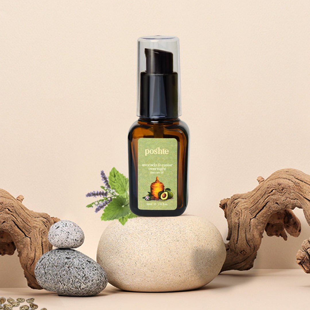 Avocado & Castor Overnight Foot Care Oil | For Healthy & Happy Feet | Ayurvedic | 100% Nature Derived