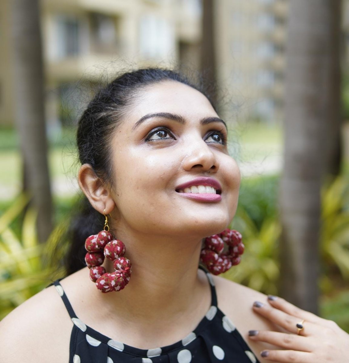 Aysha Textile Earring  | Handcrafted