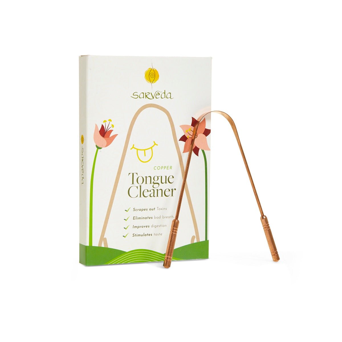 Ayurvedic Copper Tongue Cleaner- Pack of 1