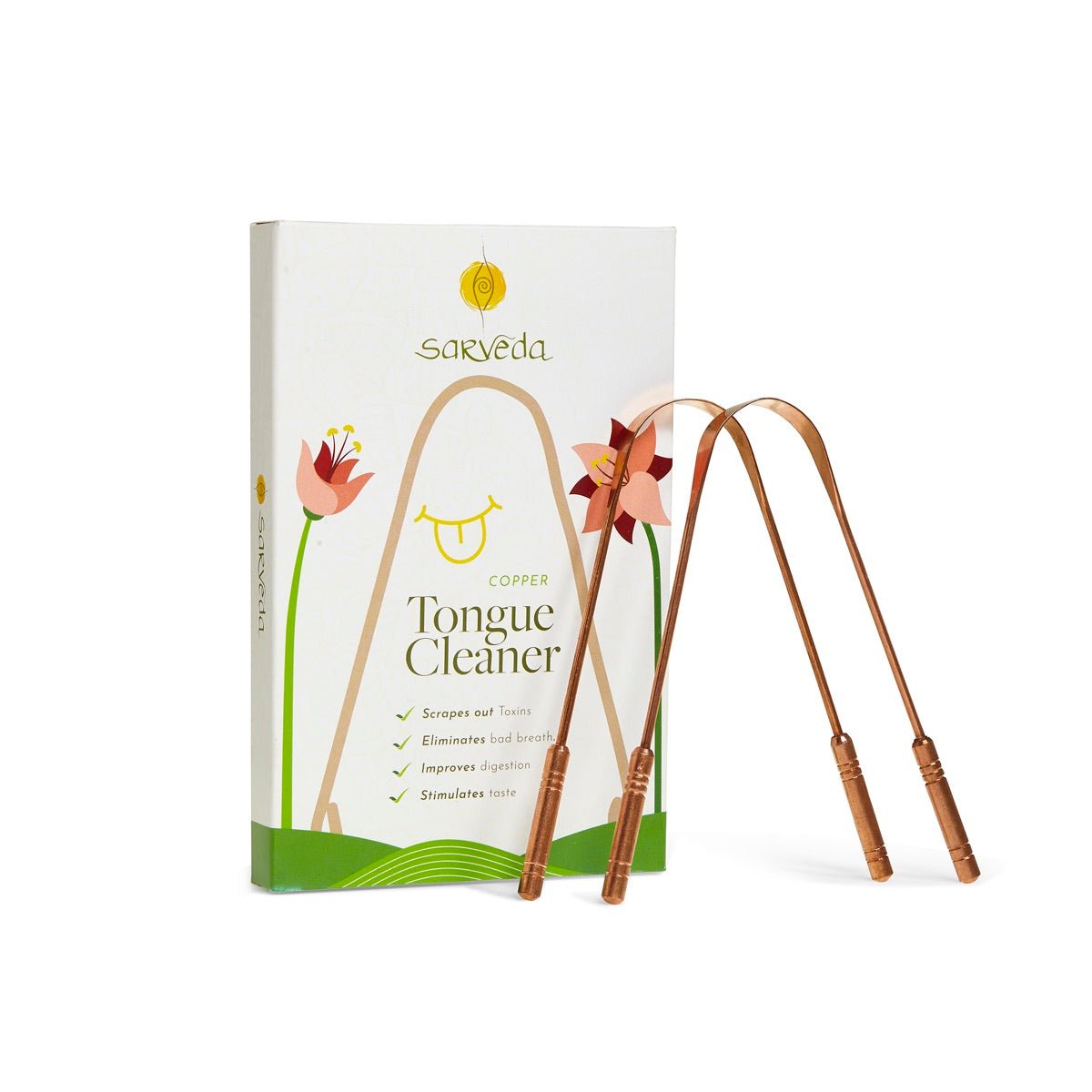 Ayurvedic Copper Tongue Cleaner- Pack of 2