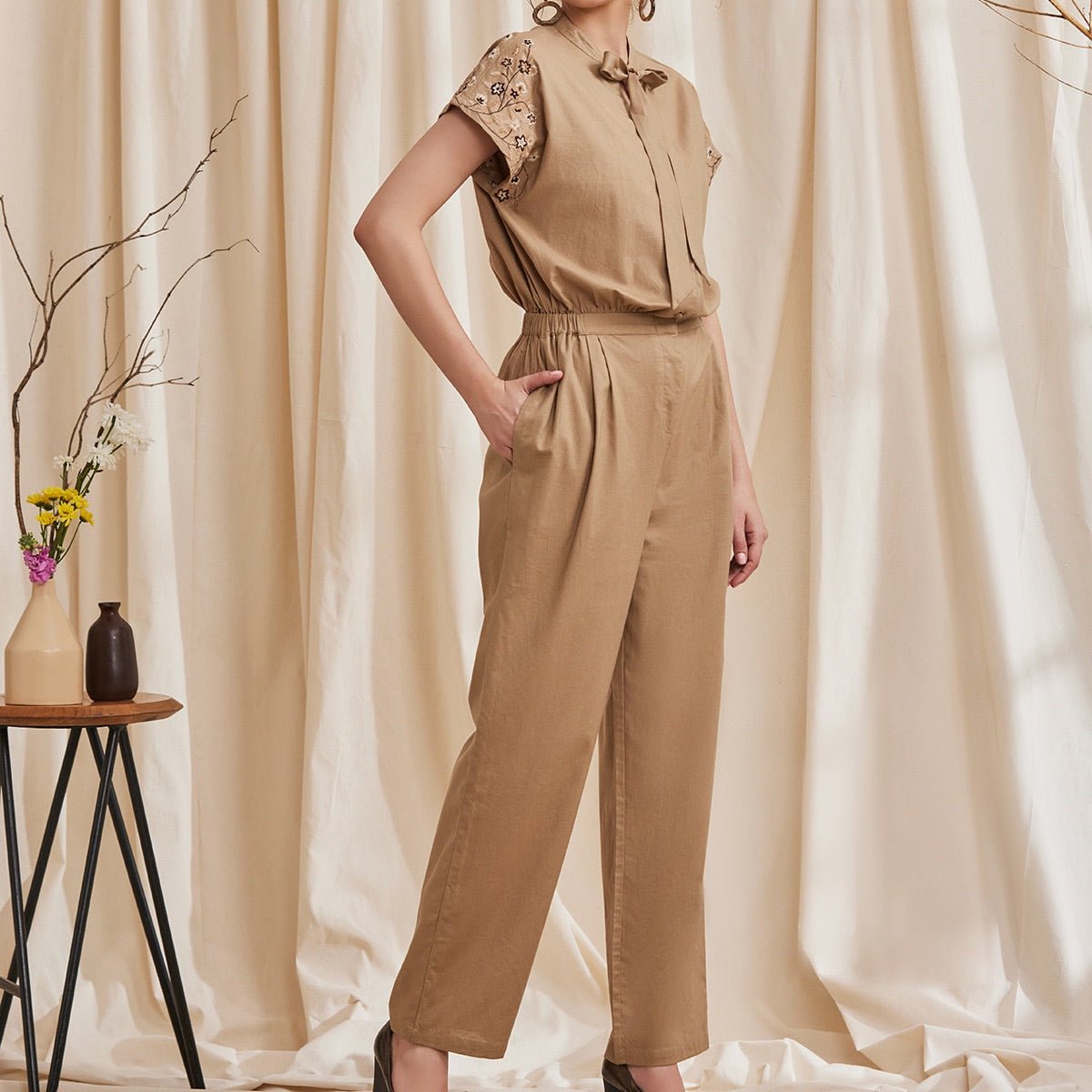 Azalea - Elegant Jumpsuit with Embroidery