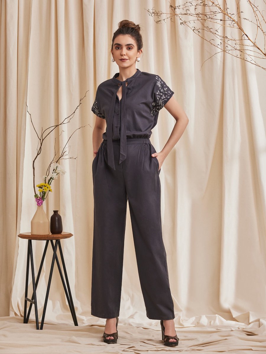 Azalea - Elegant Jumpsuit with Embroidery