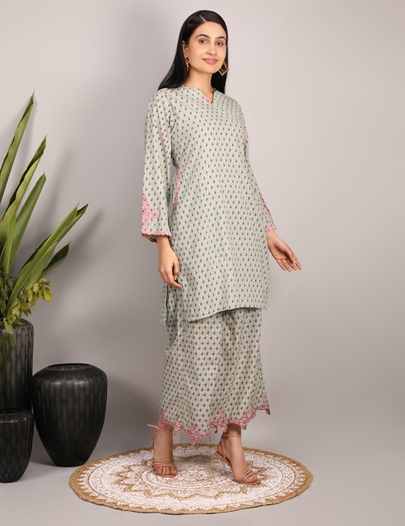 Azira- Hand Block Print Cotton Co-ord