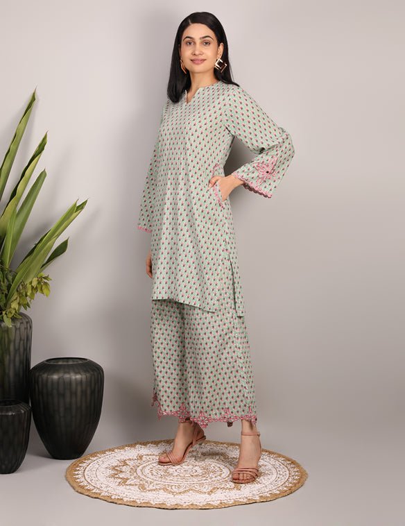 Azira- Hand Block Print Cotton Co-ord