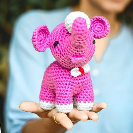 Baby Elephant Handcrafted Crochet Soft Toy