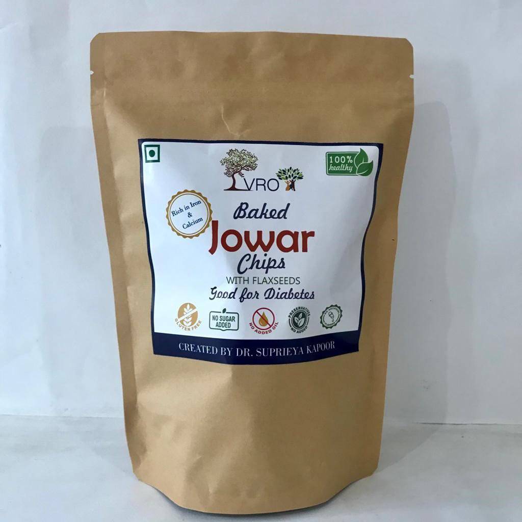 Baked Jowar Chips with Flax seeds & Watermelon Seeds 150 g