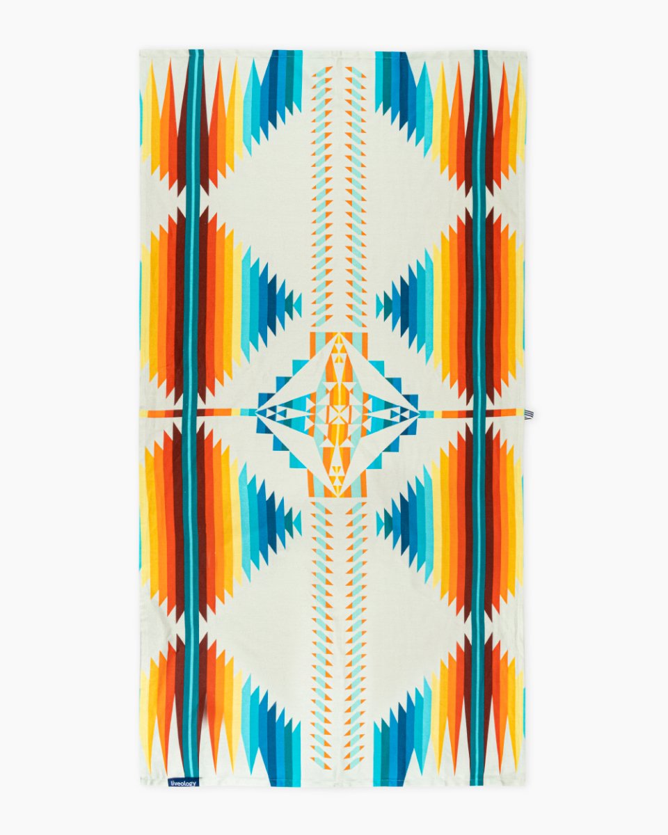Bamboo & Cotton Blend Printed Everyday Bath Towel | Acapulco