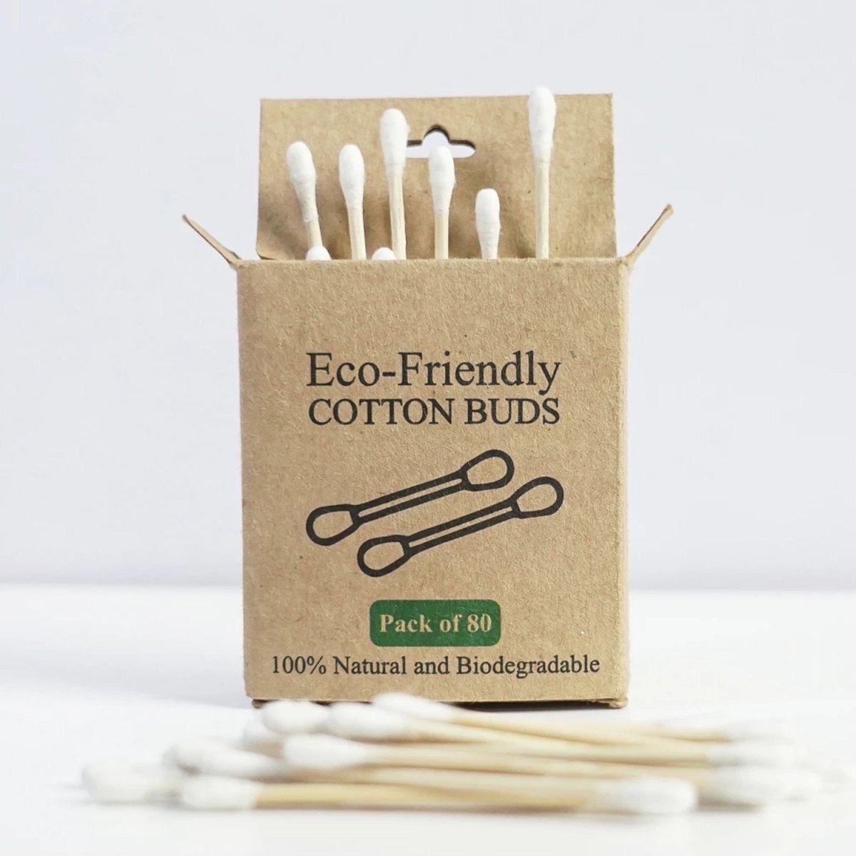 Bamboo Cotton Ear Buds with Bamboo Stick