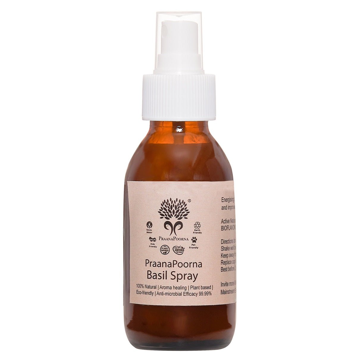 Basil Energizing Spray Natural Air Freshner-100ml