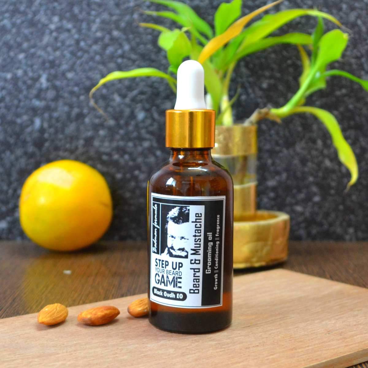 Beard & mustache Oil | Rich blend of Black Oudh and Argon oil