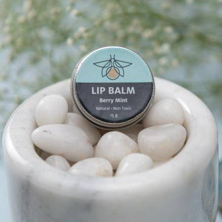 Berry Mint Lip Balm made with Organic Beeswax 6 g