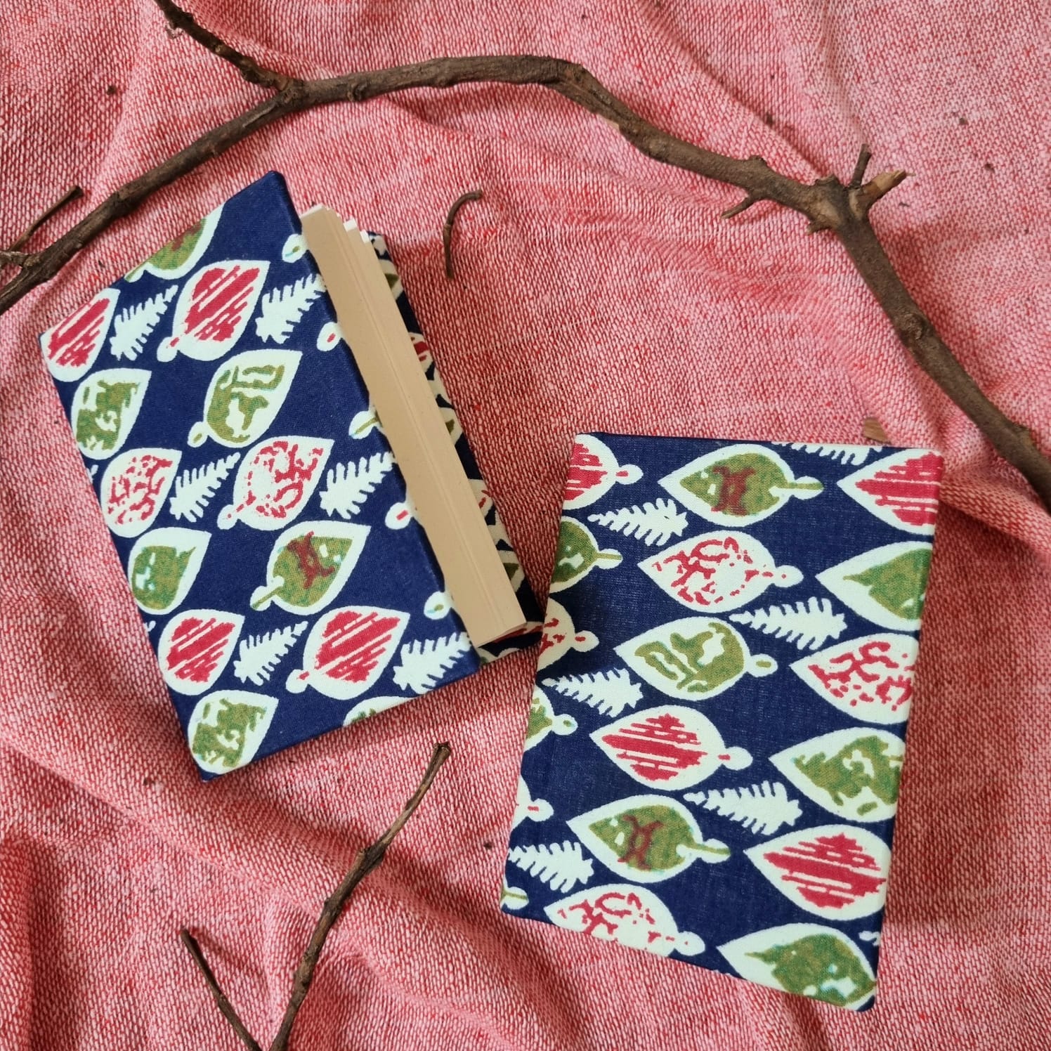 Bhaag- Upcycled Handloom Fabric-Pocket Diary