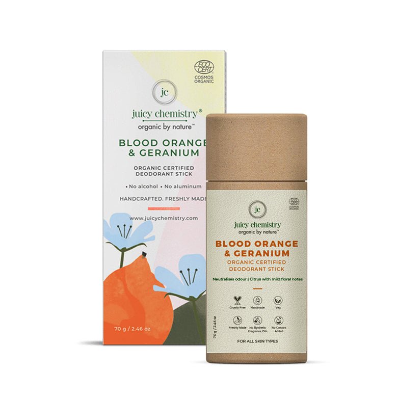 Blood Orange & Geranium Deodorant -70 g | Organic Deodorant