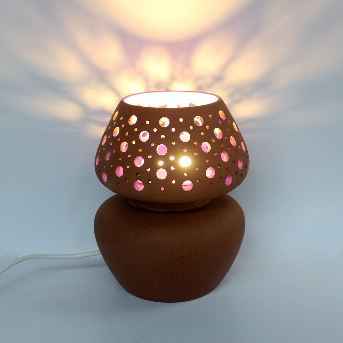 BLOOM 'Shortie' Terracotta Modern Table Light