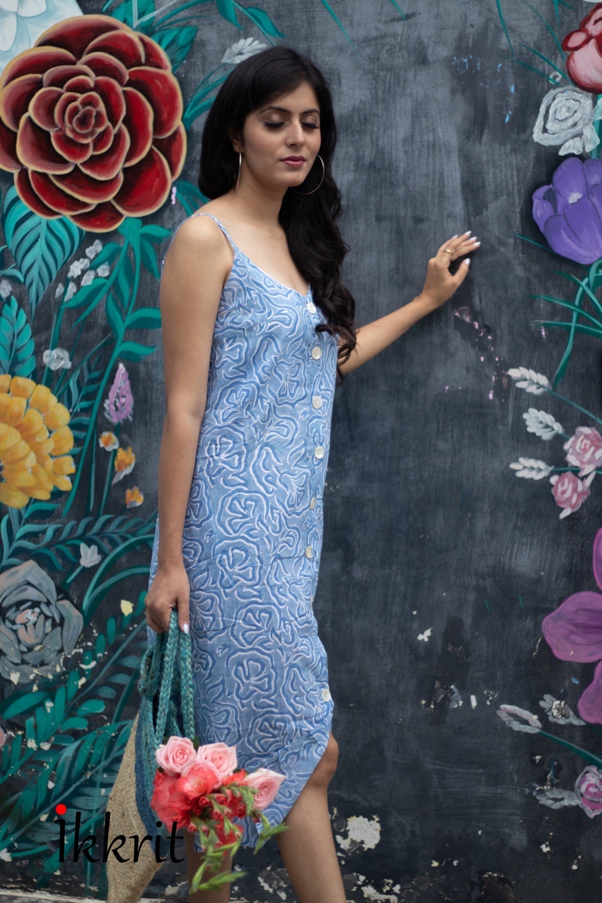 Bluerose Handblock print Cotton Dress