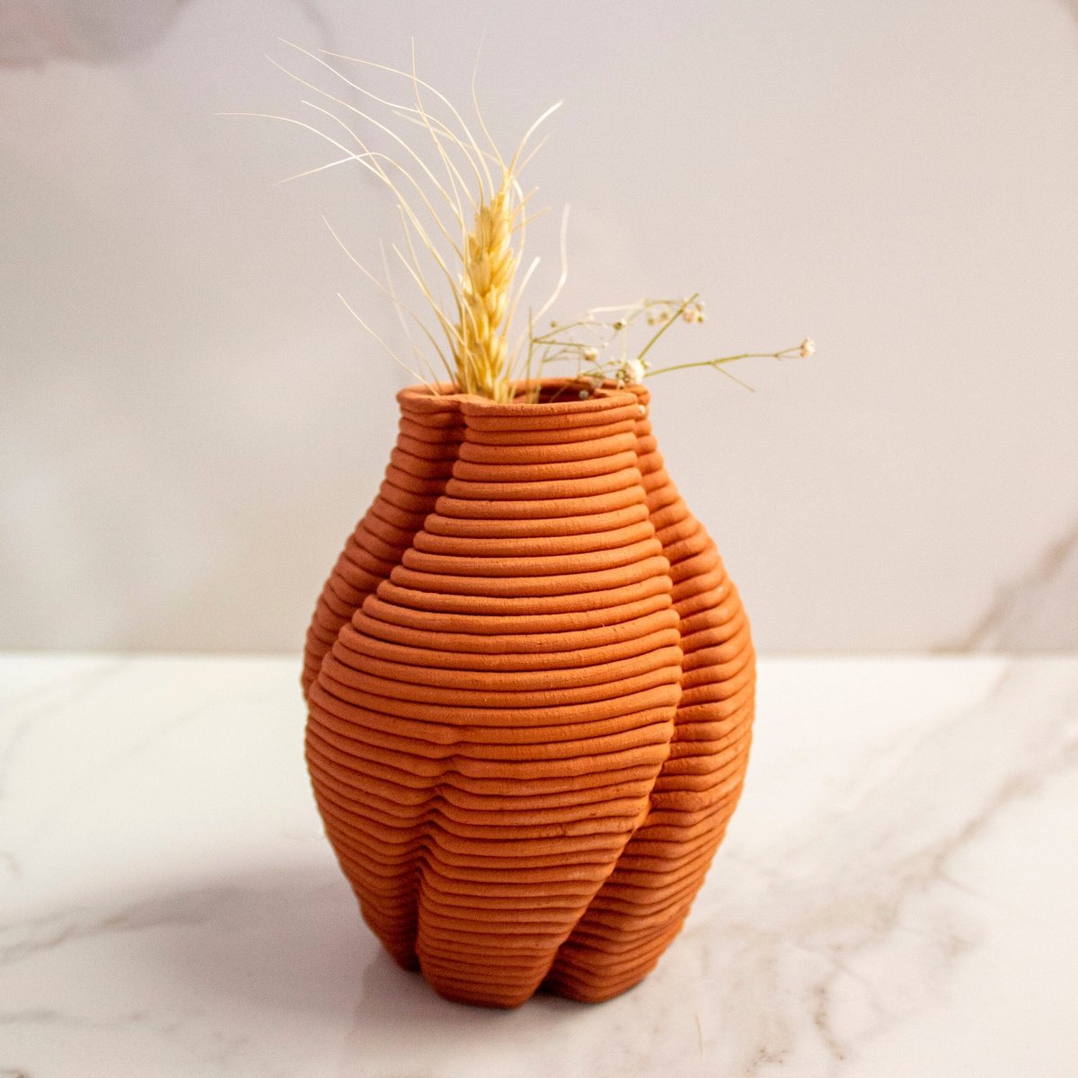 Brown and Twisted Teracotta Vase Vol. 1