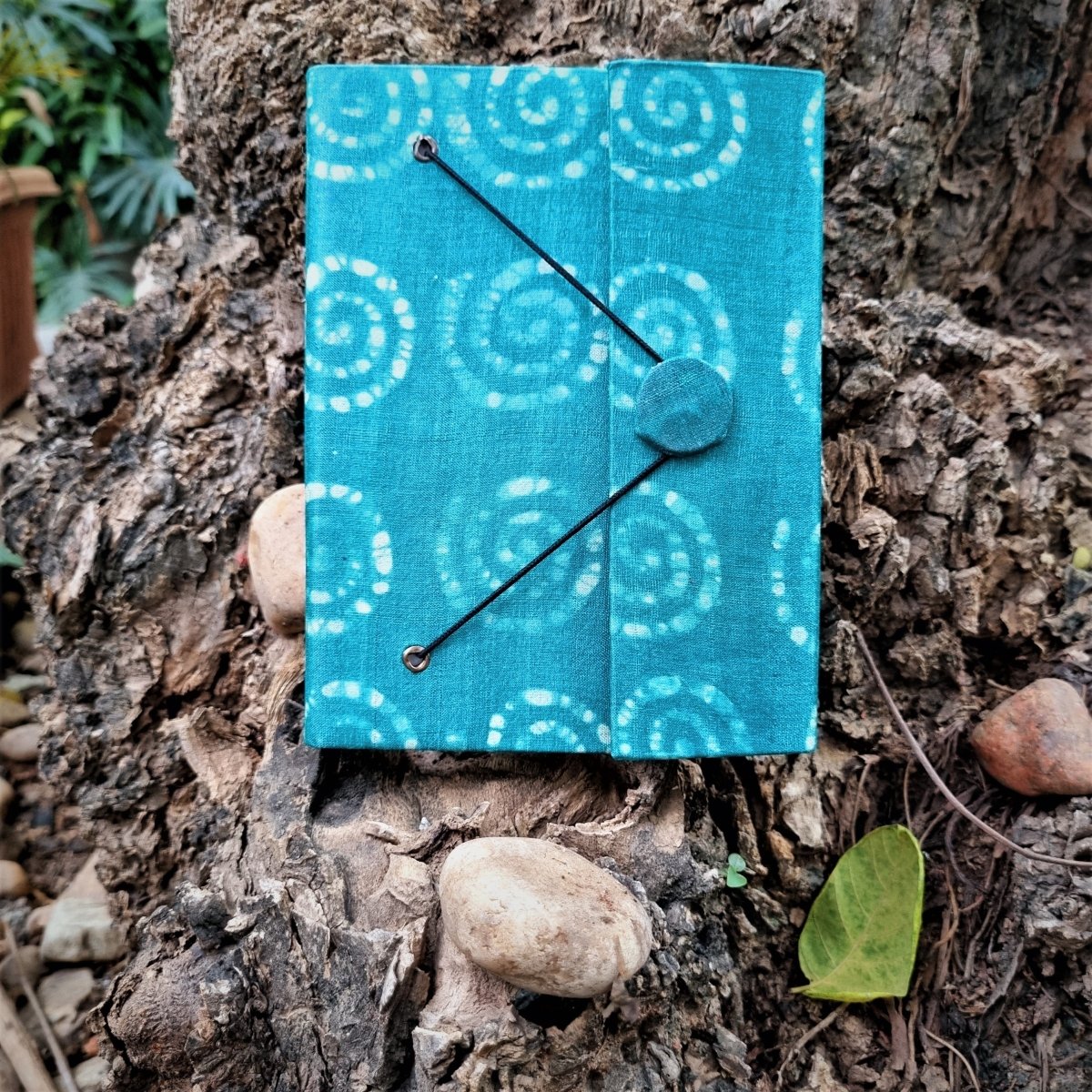 Calmness - Upcycled Handloom Fabric Journal