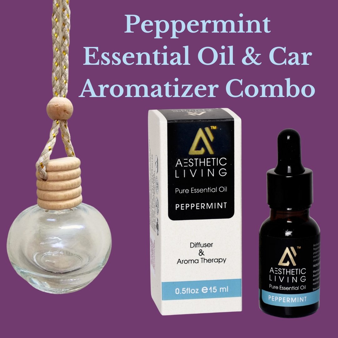 Round Car Aromatizer/ Diffuser Bottle with Essential Oil