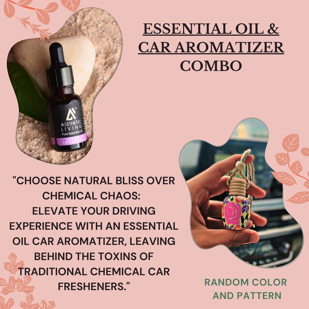 Round Car Aromatizer/ Diffuser Bottle with Essential Oil