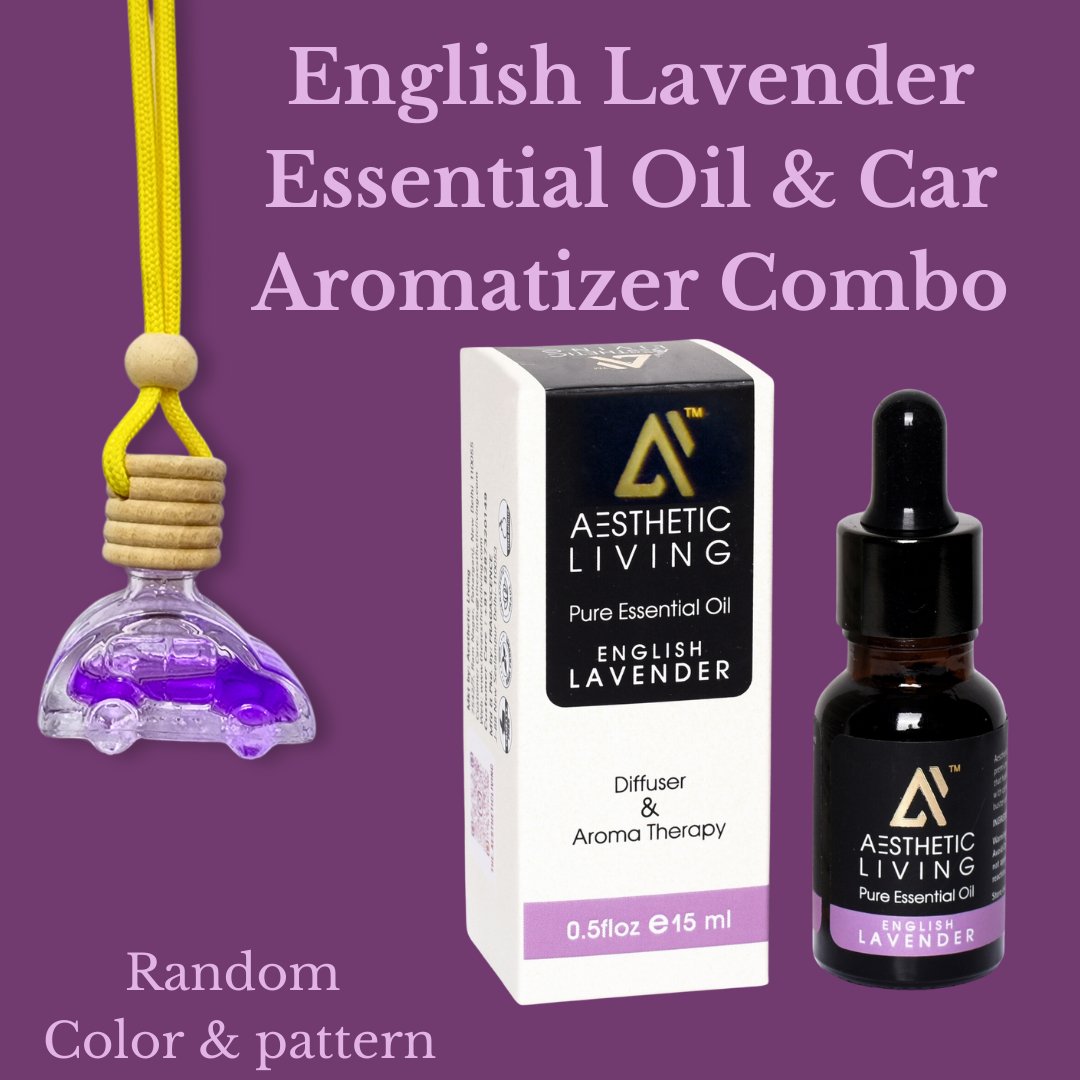 Car Shaped Aromatizer Diffuser Bottle (10ml) with Essential Oil (15ml)