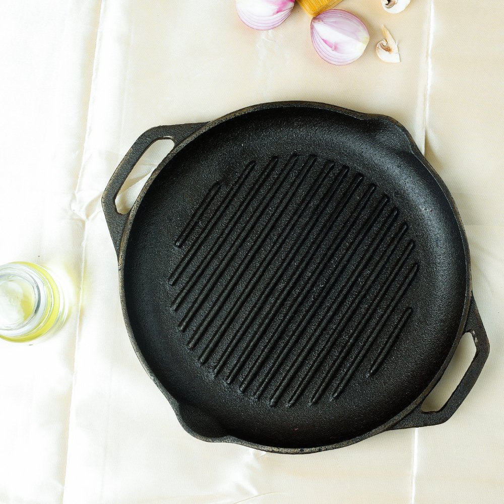 Castrong Handmade Cast Iron Grill Pan