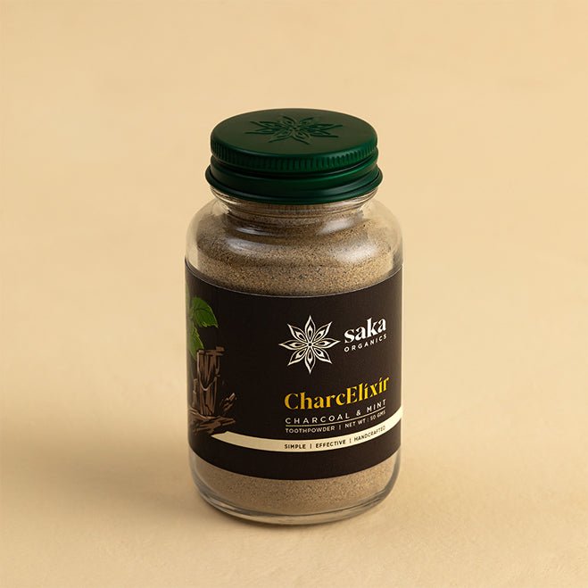 CharcElixir | Handmade Charcoal & Mint Toothpowder (50gms)