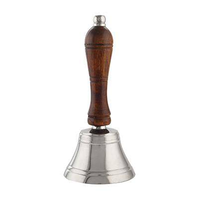 Christmas Brass Shame Hand Bell with Wooden Handle