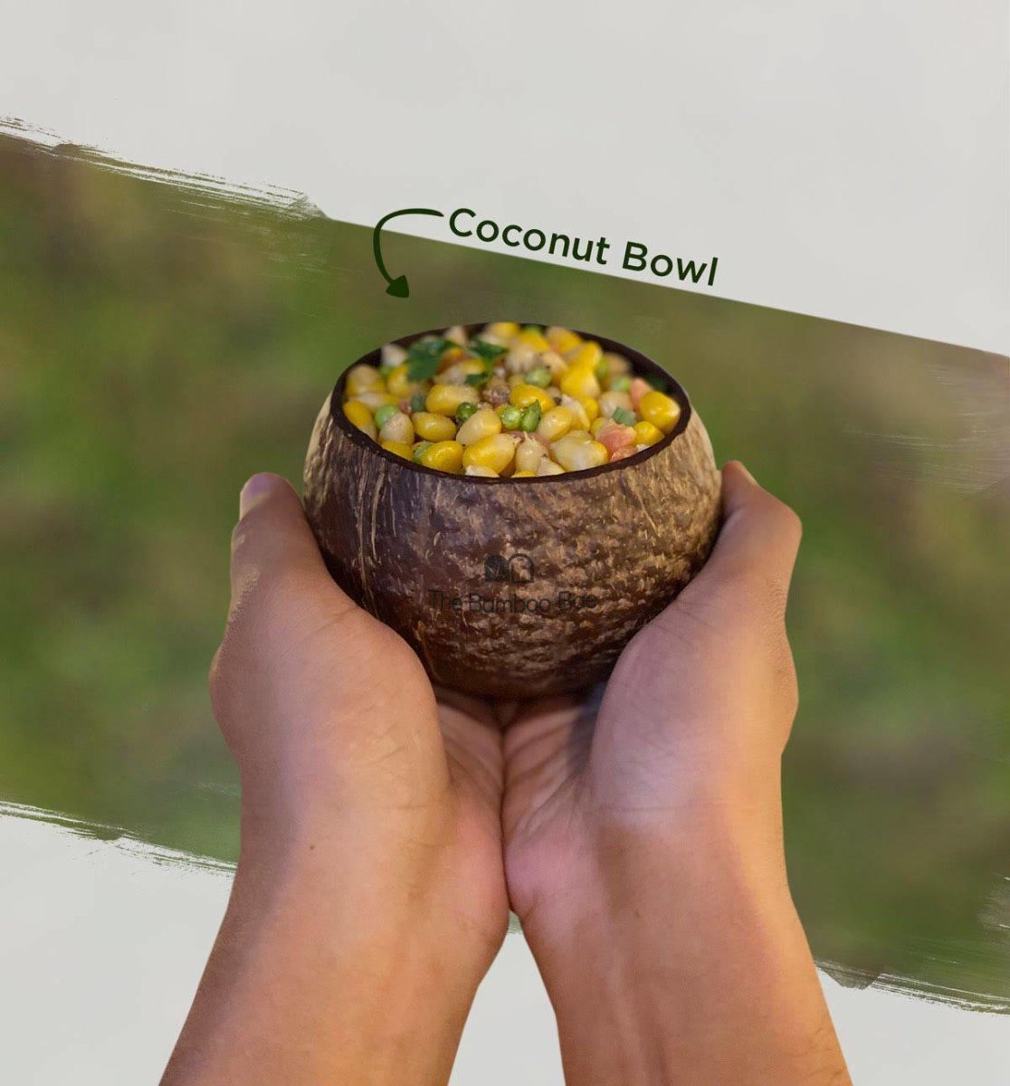 Coconut Bowl | Natural Matte Finish | Jumbo Size Snack Bowl