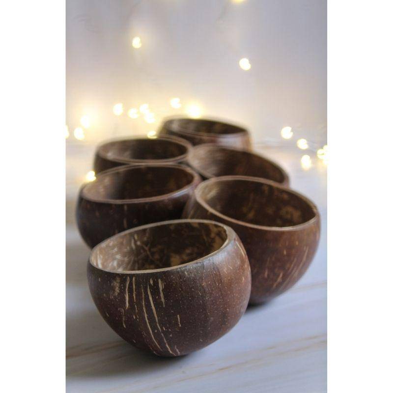 Coconut Bowl - Set of 4,  Handcrafted, 300 ml