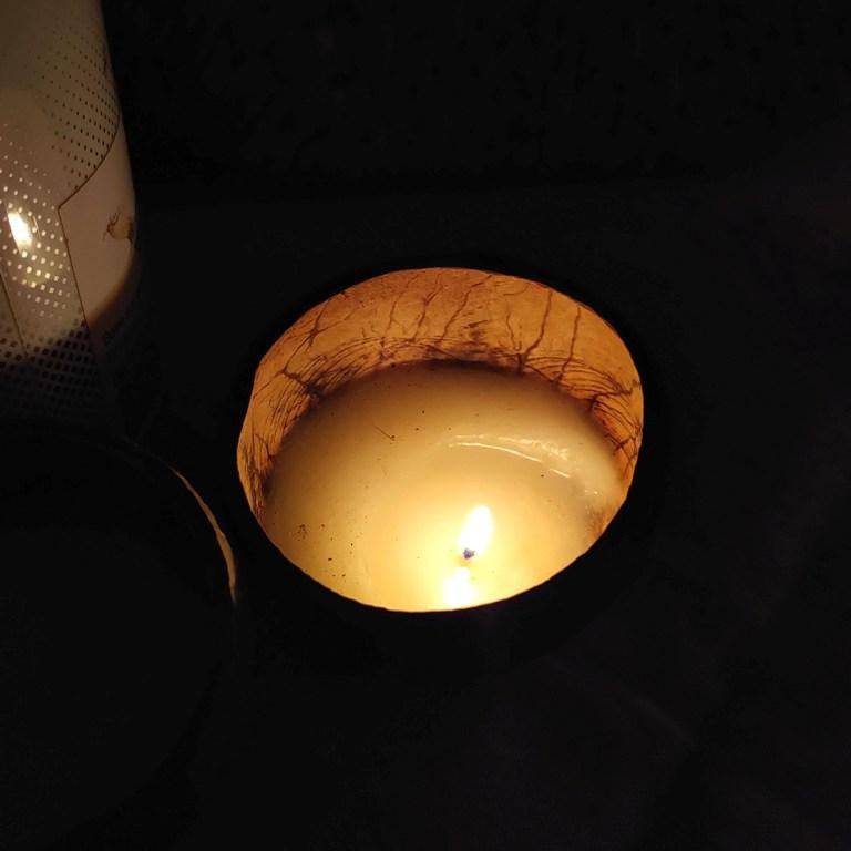 Coconut Candles - Natural coconut shell with Soy wax