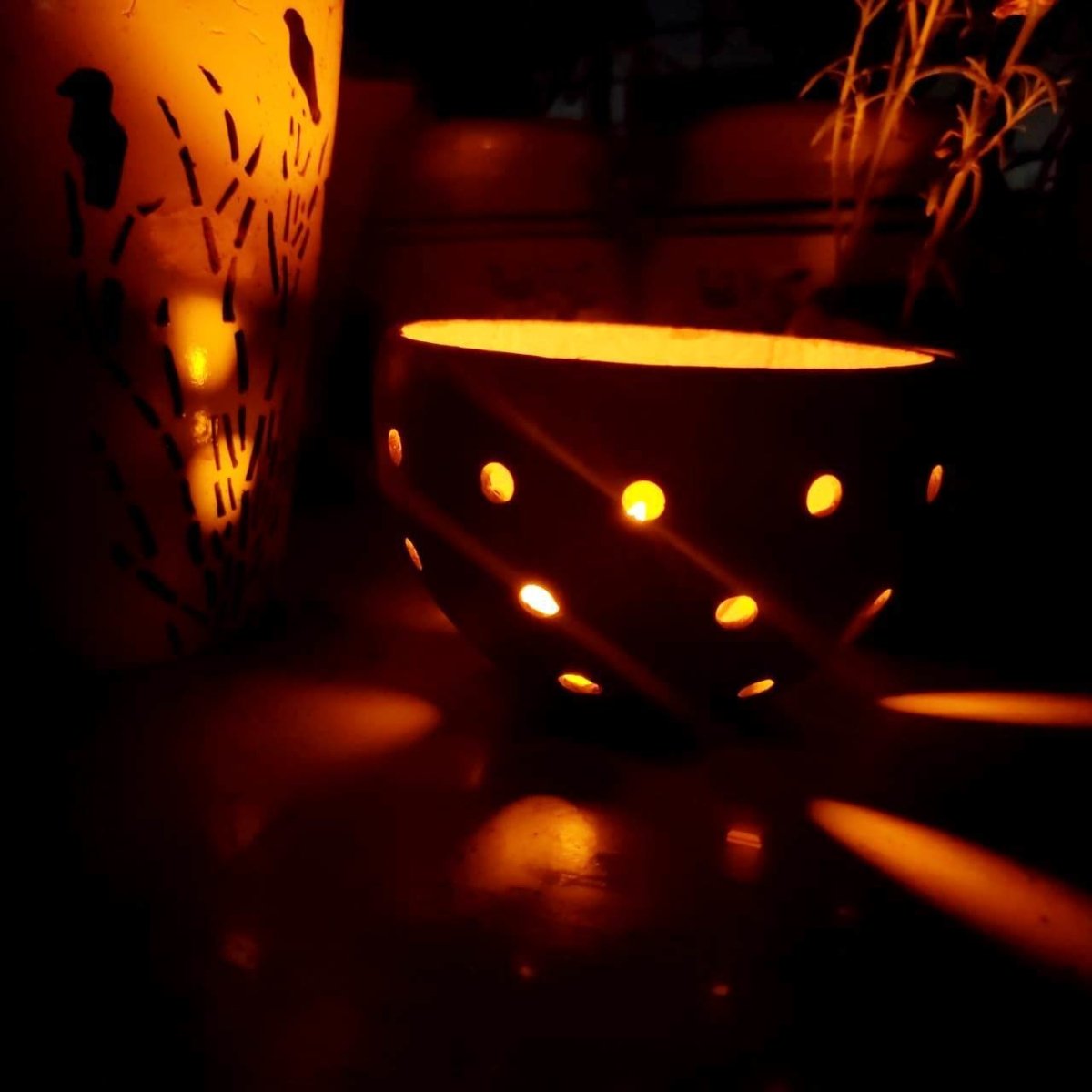 Coconut Shell Tea light Holder | Candle holder