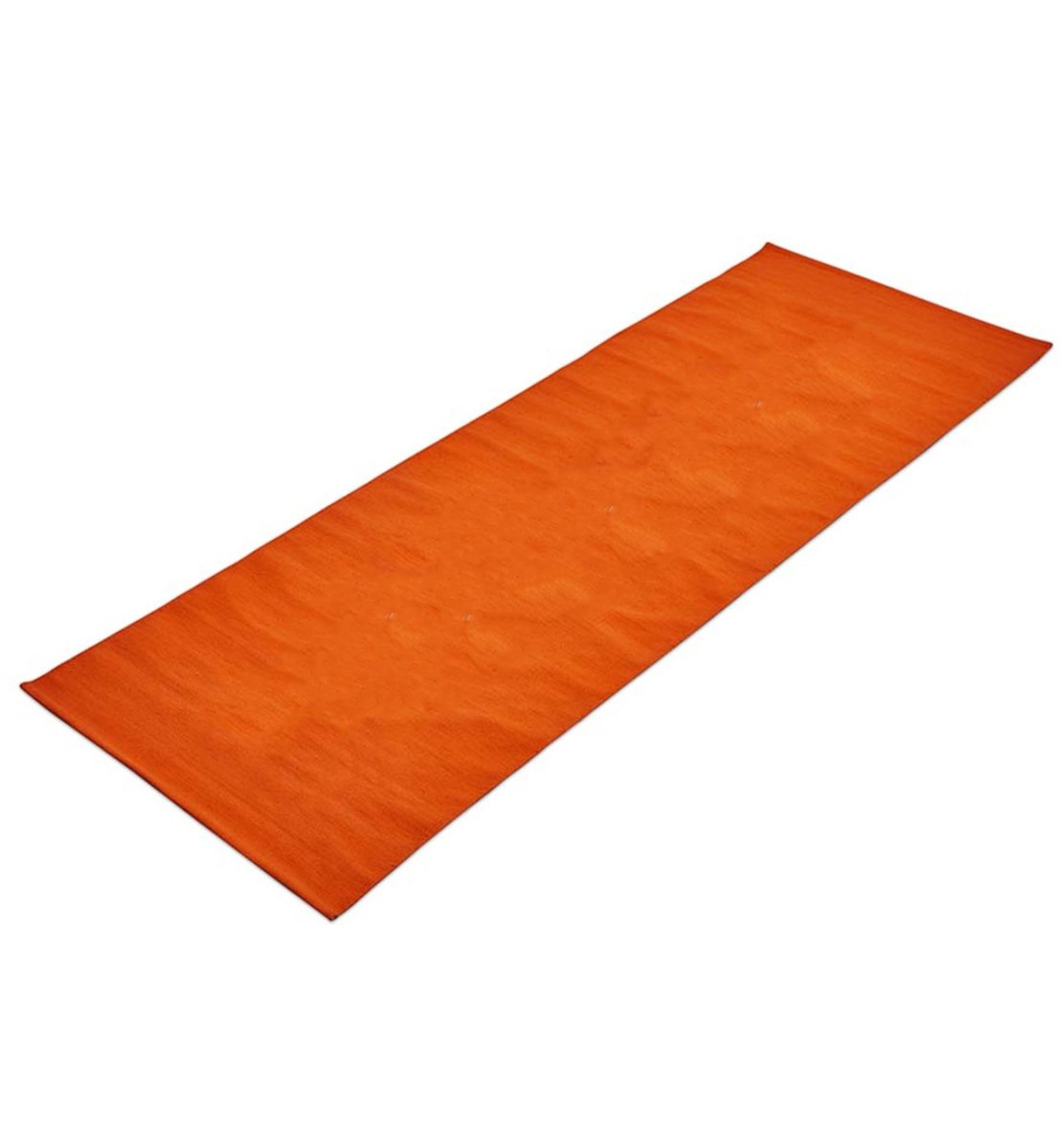 Cotton Yoga Mat- Moderate Grip Orange-27 inches