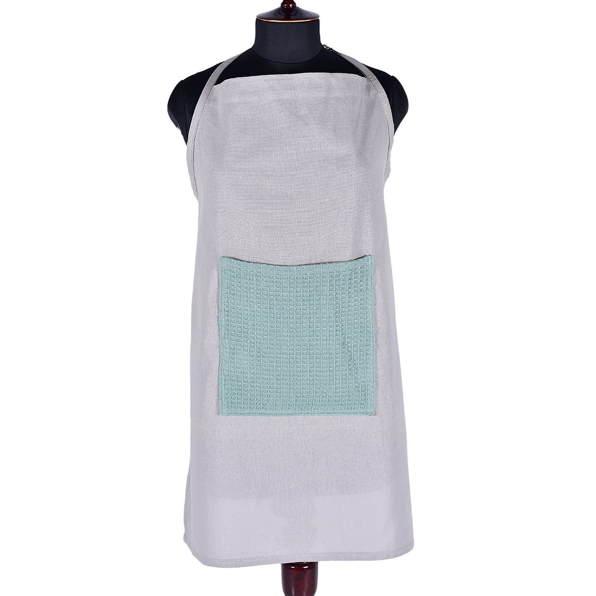 Culinary Companions - Chic Grey & Green Apron