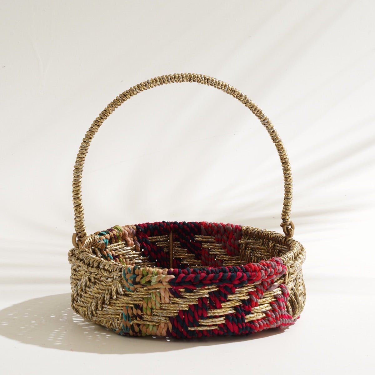 Dahlia Fruit Basket with Handle