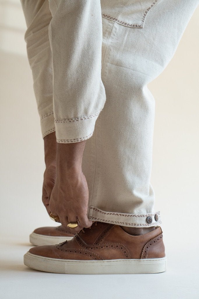 Dawning Utility Pants | 100% Cotton | Handwoven | Undyed and Unbleached