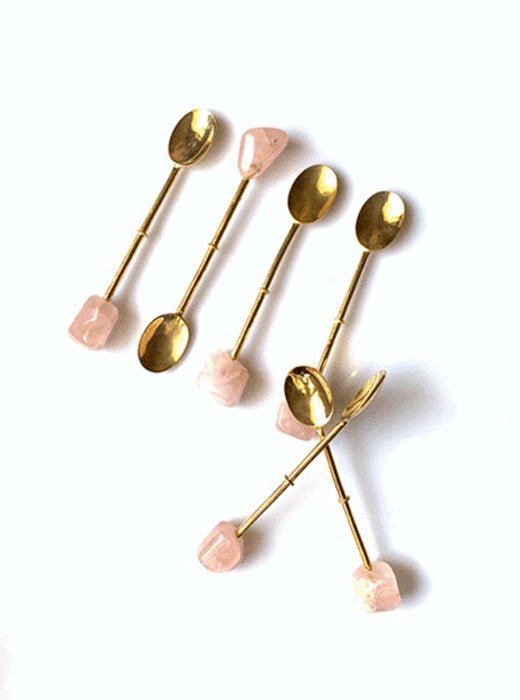 Dessert Spoons – Rose Quartz | set of 6