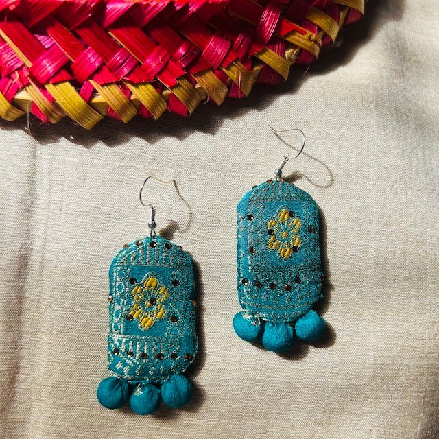 Dholiya Textile Earring  | Handcrafted by Artisans