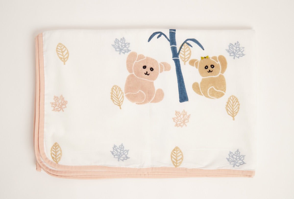 Dohar Blanket- K for Koala- Beige