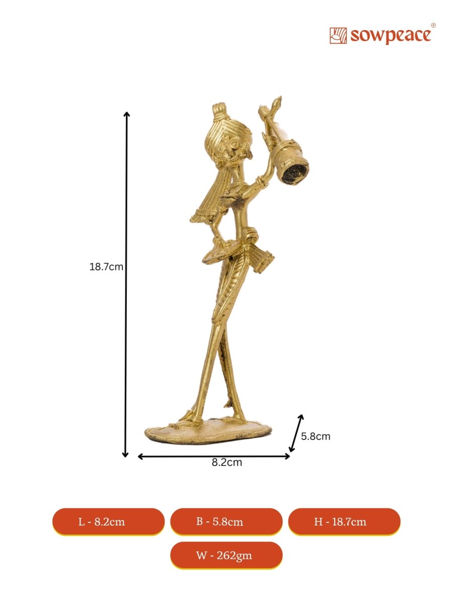 Dokra Boul: Brass Tabletop Art Decor