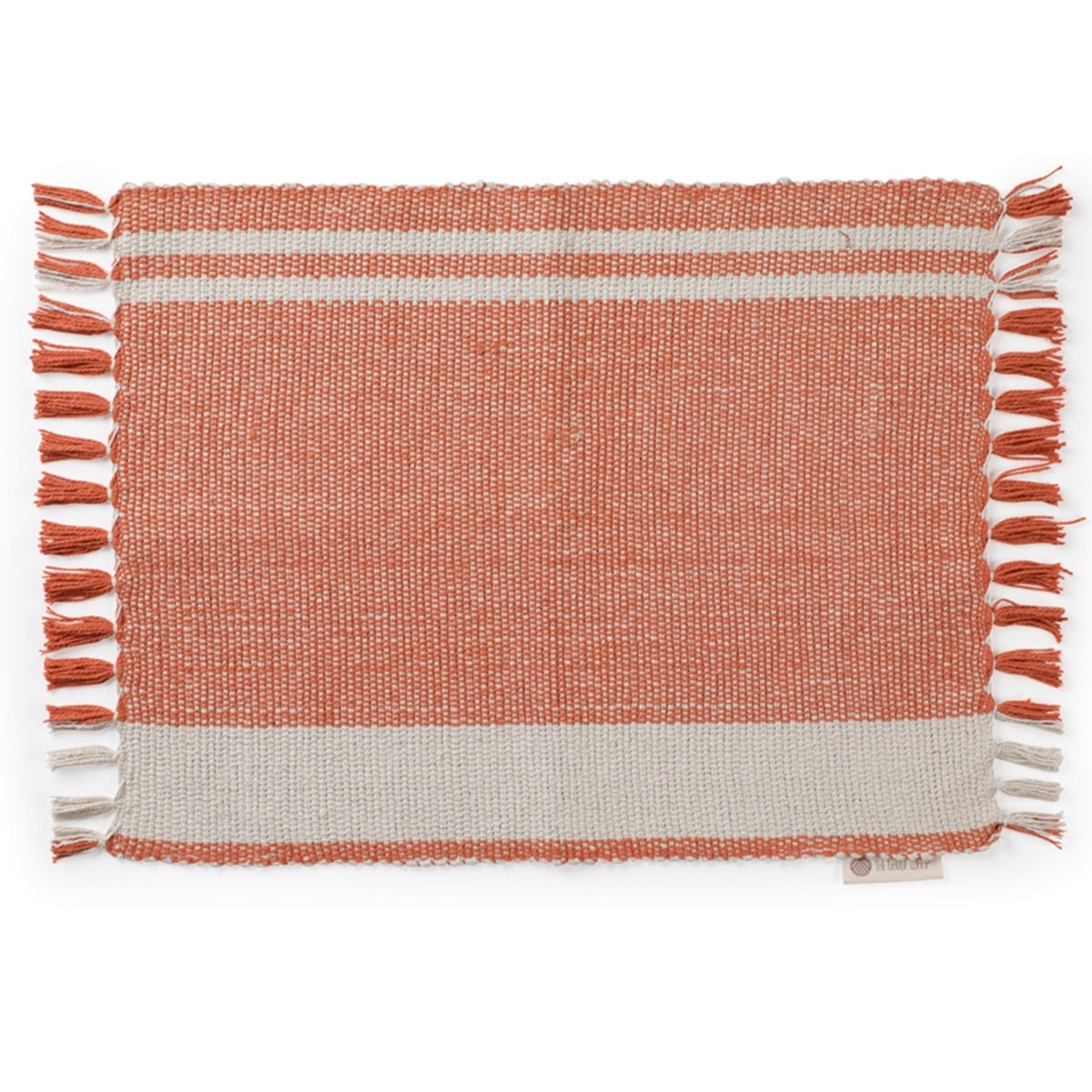 Dual Hues Cotton Placemat (Rust)