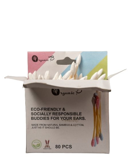 Ear Buds/Swabs (Pack of 4) | 640 Tips in Cardboard Box | 100% Pure & Soft Cotton