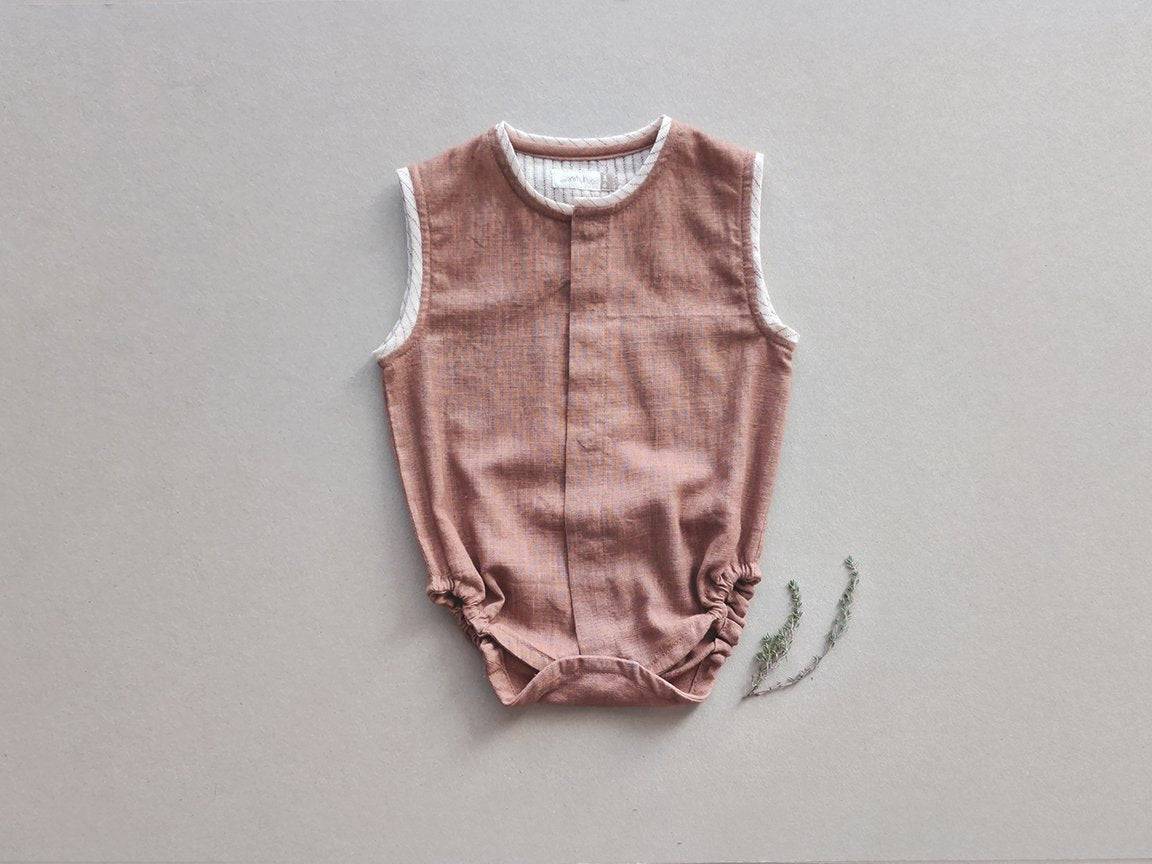 Earth Brown Baby Onesie