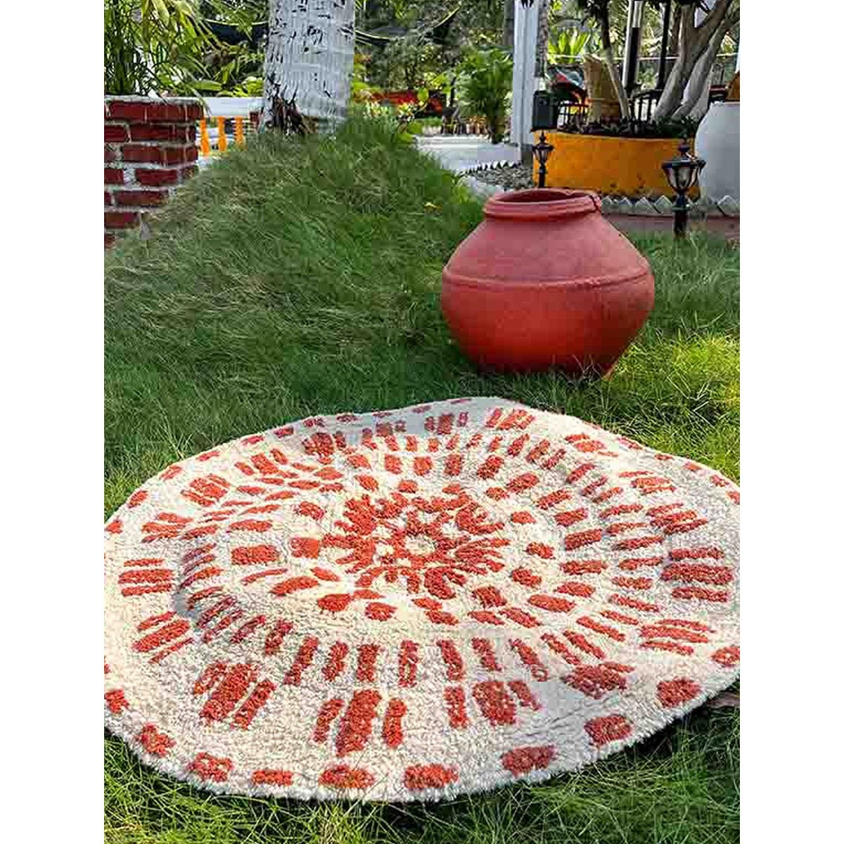 Earthen Mandala Cotton Bathmat