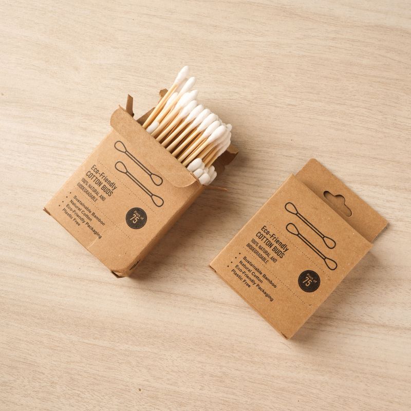 Eco-friendly Bamboo Cotton Buds (Set of 2)