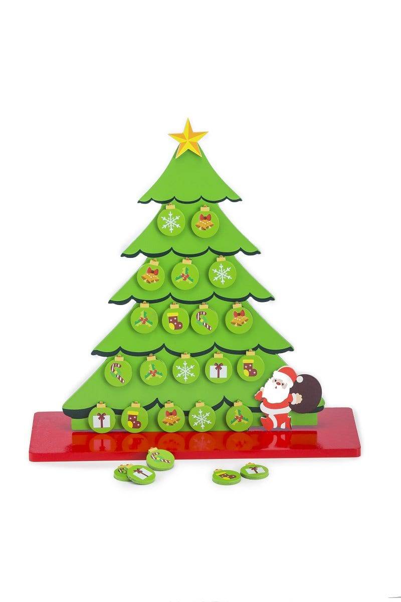 Eco Friendly Christmas Tree With Ornaments (Wooden & Magnetic Table Top Tree)